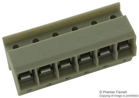 Pluggable Terminal Block 5 Mm 6 Positions 22 Awg 12 Awg 4 Mm² Screw