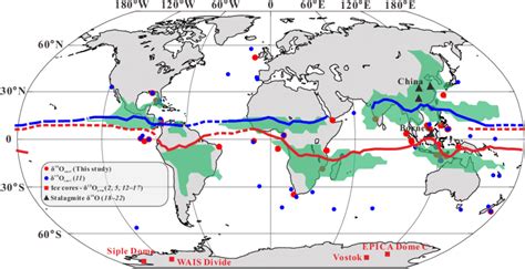 Modern Global Monsoon Domain And Locations Of Paleoclimatological