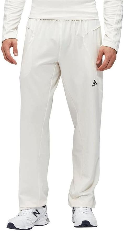 Adidas Cricket Trousers Senior White 42 Uk Sports