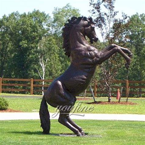 Large Bronze Jumping Horse Sculptures Outdoor For Sale Life Size Horse
