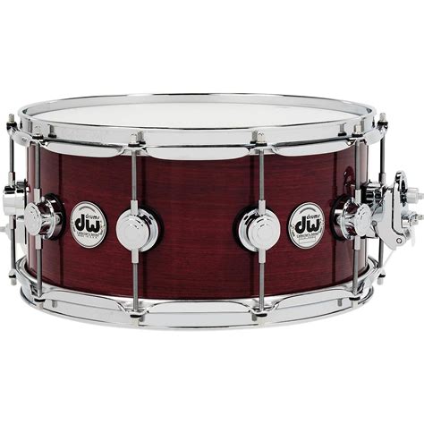 Dw Collectors Series Purpleheart Lacquer Custom Snare Drum With Chrome