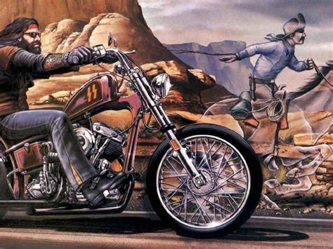 I Love This Guys Art Harley Davidson Wallpaper Biker Art David Mann Art