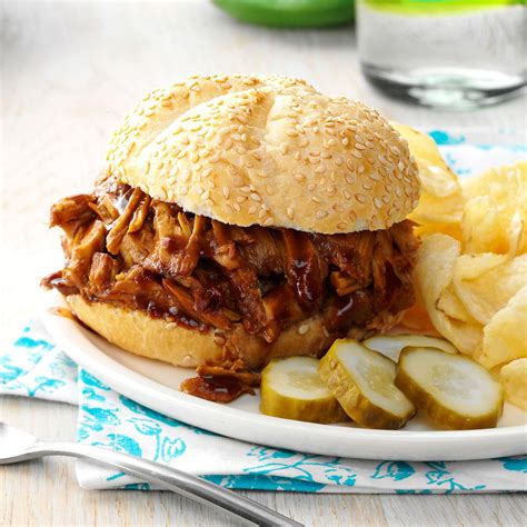 Feb 20, 2021 · and with pulled pork specifically, the sides can range from sweet to salty, soft to crunchy, light to heavy, and everything in between! Slow Cooker Pulled Pork Sandwiches Recipe | Taste of Home