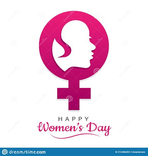 happy women`s day international womens day poster vector illustration stock vector