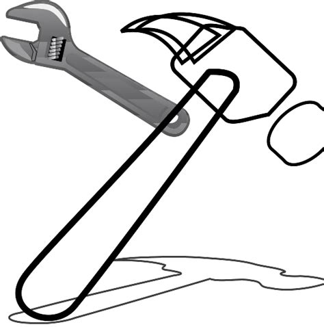 Crossed Hammer And Spanner Clip Art At Vector Clip Art