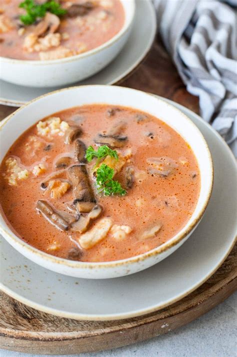 Chicken Tomato Soup With Mushroom Everyday Delicious