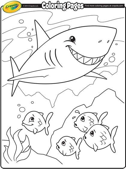 All tulamama coloring pages are very easy to print. Shark on crayola.com | Shark coloring pages, Crayola ...
