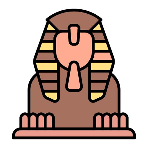 Gran Esfinge De Giza Iconos Gratis De Edificios