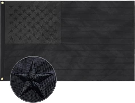 All Black American Flag 3x5 Ft Us Flag Black Flag Uv Protection