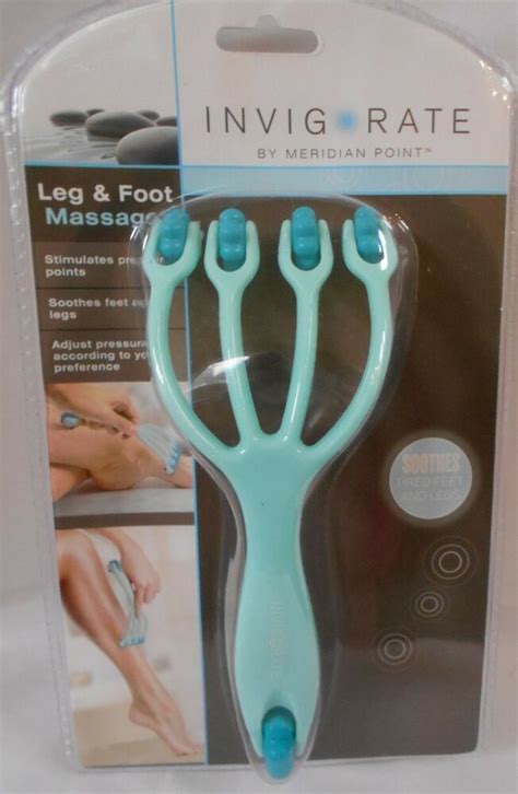 Invigorate Green Leg And Foot Massager Hand Held 7 12 Inch 754814030257