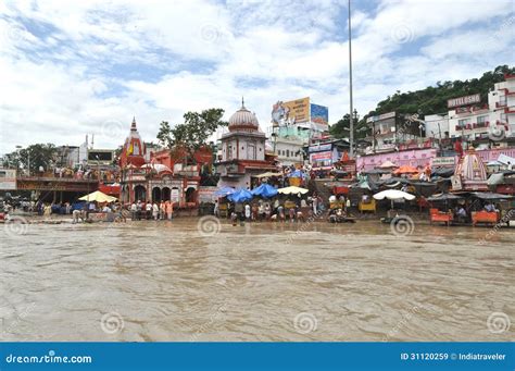 Har Ki Pauri Ghat In Haridwar Editorial Stock Image Image Of Ganges