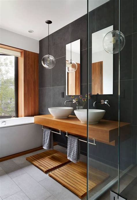 Modern bathroom vanities ikea type, holes will find huge savings on the cabinets and double reinforced acrylic sink cabinets with other supplies unlike a reinforced acrylic sink heights bathroom to something more. 30 Chic And Inviting Modern Bathroom Decor Ideas - DigsDigs