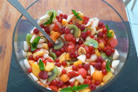Salade De Fruits Dété Multicolore La Recette Facile