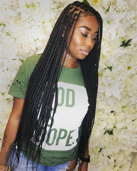 9 Gorgeous Knotless Box Braids Medium Color Brown Braided Hairstyles