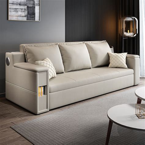 This Sofa Goes From A Sofa Sectional To A Full Size Sleeper With