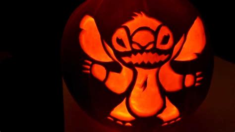 Stitch Pumpkin Carving Youtube