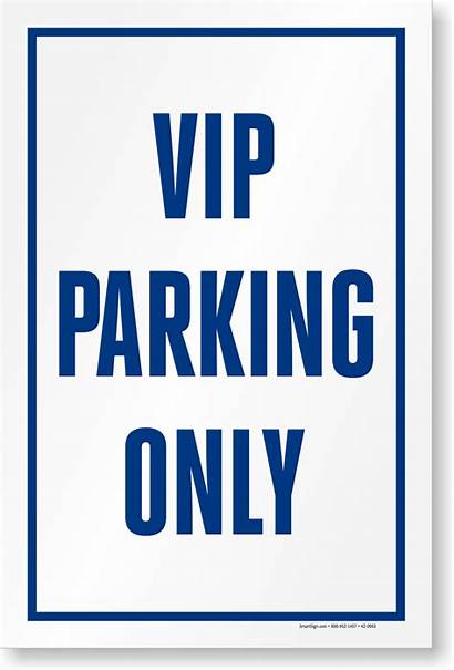 Sign Vip Parking K2 Insert