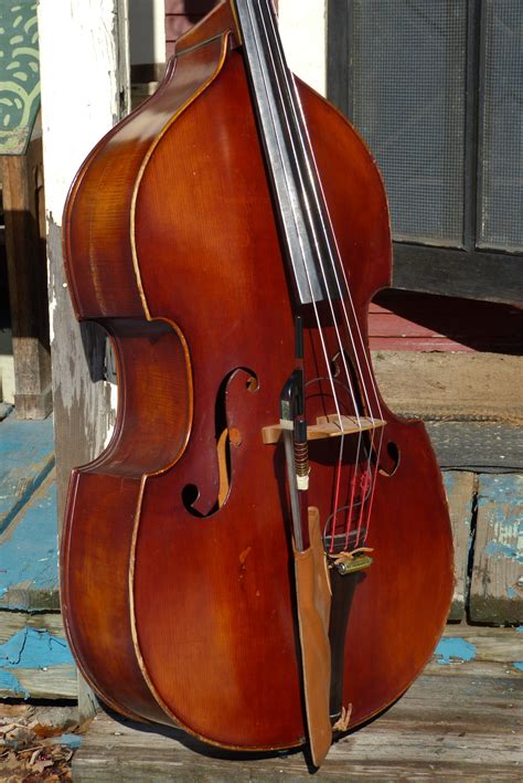 1950s West German Made 3 4 Double Bass