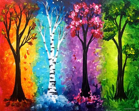 Abstract Painting Ideas Tree