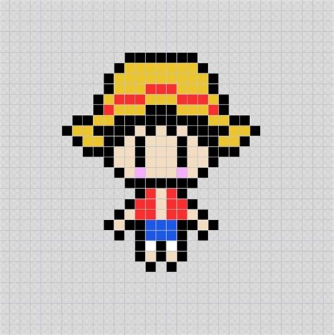 Luffy Pixel Art Id Es Et Designs Pour Vous Inspirer En Images Pixel Art M U Th U Ch