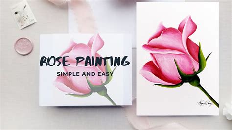 How To Paint A Rose Acrylics Simple And Easy Steps Step By Step