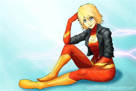 Flash Girl Again By Shamserg On Deviantart