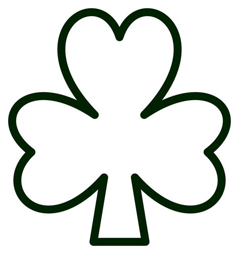 Free Shamrock Template Printable There Are Three Leafed And Four Leafed