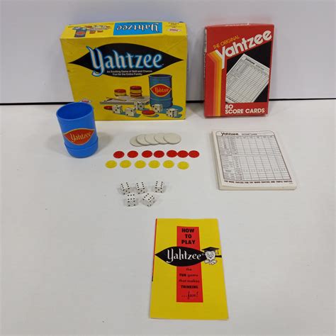 Buy The Vintage 1973 Es Lowe Milton Bradley Yahtzee Game Goodwillfinds