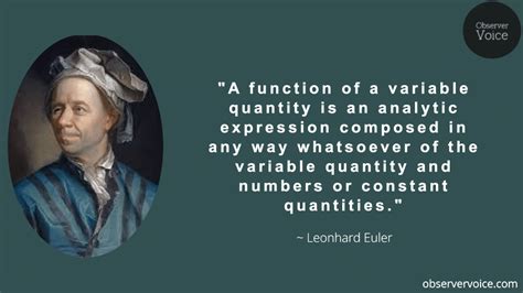 Leonhard Euler Quotes Observer Voice