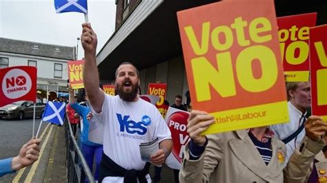 Scottish Independence Referendum Final Push In Both Campaigns Bbc News