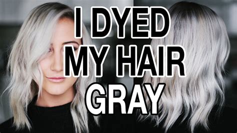 How To Dye Your Hair Grey Blonde At Home