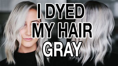 Traditional hair dyes, however, can contain potentially toxic and damaging chemicals like ammonia or parabens. DYING MY HAIR GRAY / SILVER HAIR Q+A - YouTube