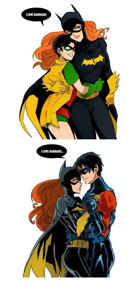 Batman And Batgirl Kissing Each Other In Comics