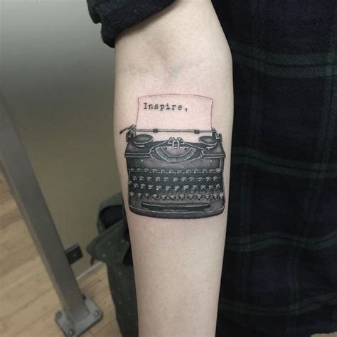 17 Typewriter Font Tattoos For The Girl Who Has A Way With Words Tattoo Fonts Typewriter Font