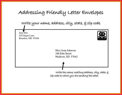write  letter envelope sop examples