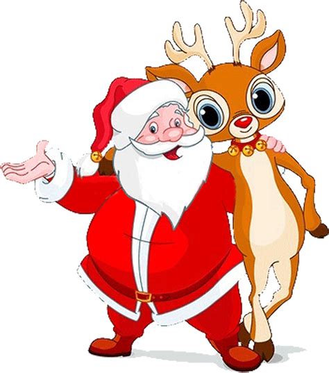 Download High Quality Santa Clipart Reindeer Transparent Png Images