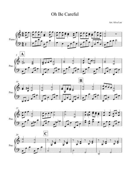 Oh Be Careful Little Eyes What You See Sheet Music Pdf Download