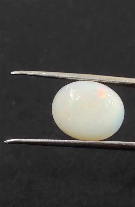 Oval White Natural Opal Gemstone For Ringastrology Carat 3 Carat To