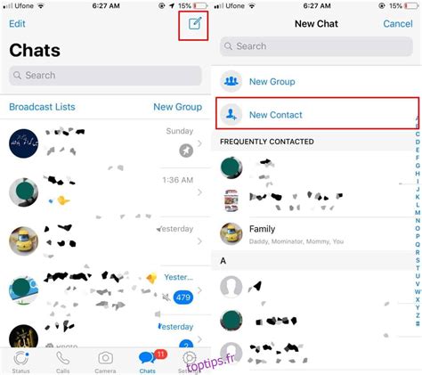 Comment ajouter un contact sur Whatsapp ~ toptips.fr