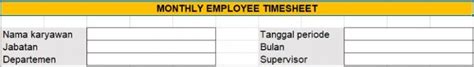 Contoh Timesheet Kerja Karyawan Dan Cara Membuatnya Aplikasi Absensi Online Karyawan