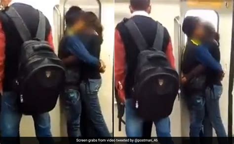 Video Of Couple Kissing In Delhi Metro Coach Goes Viral Angers