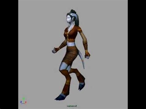 Draenei Walk Cycle World Of Warcraft 3d Animation Test YouTube