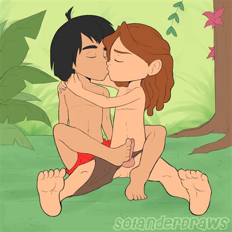 Post 4255595 Crossover Mowgli Solanderdraws Tarzan1999film Tarzan
