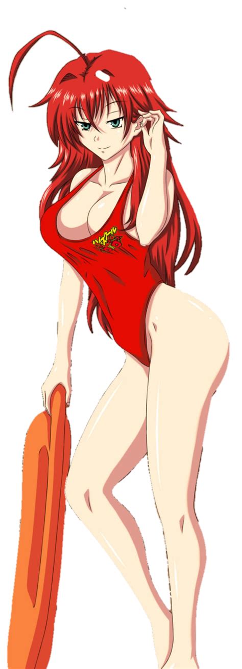 Rule 34 Big Ass Big Breasts Blue Eyes High School Dxd No Background One Piece Swimsuit Red