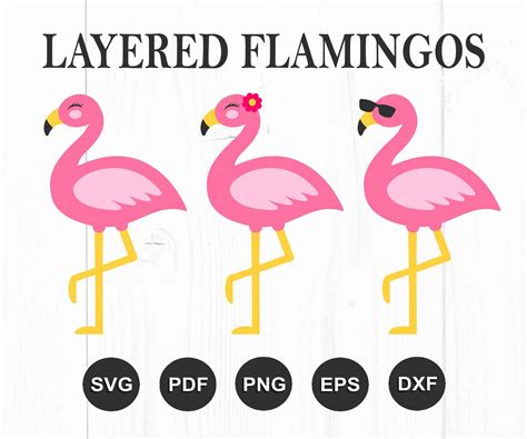 Flamingo Svg Flamingo Clipart Summer Svg Tropical Svg Etsy