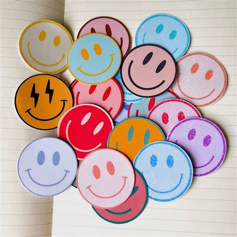 Happy Faces Mini Sticker Pack Cutandcropped