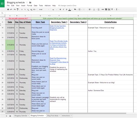 Content Calendar Spreadsheet With Regard To The Complete Guide To