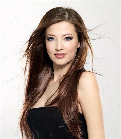 vacker sexig kvinna med långt hår — stockfotografi © valuavitaly 9127956