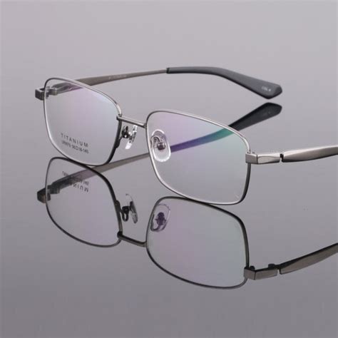 width 145 pure titanium eyeglasses frames business men myopia full rim eyewear frame optical