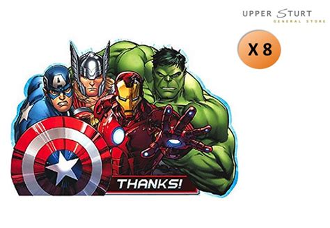 Avengers Postcard Thank You Cards 8 Pack Upper Sturt General Store